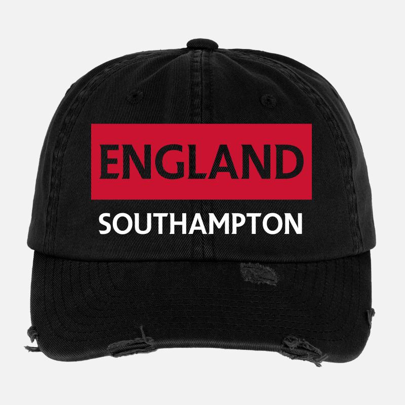 Angleterre Southampton Conception du paysage urbain Casquette vintage effet usé Flexfit