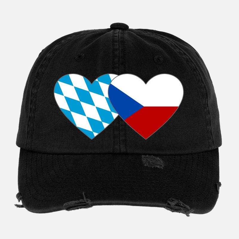 Bavière, République tchèque, Heart Association Casquette vintage effet usé Flexfit