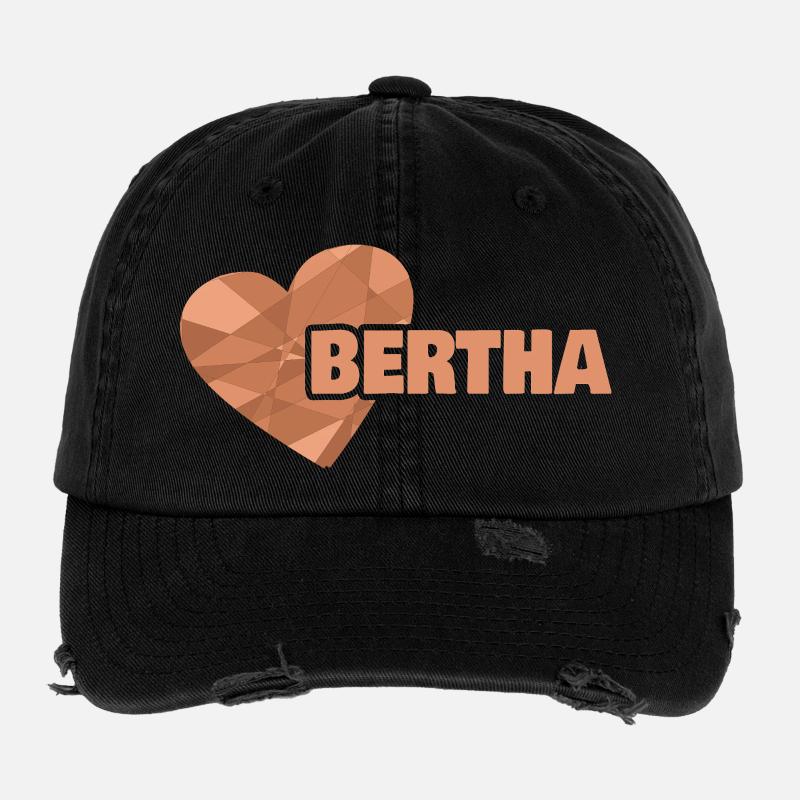 First name Bertha Flexfit Vintage Destroyed Cap