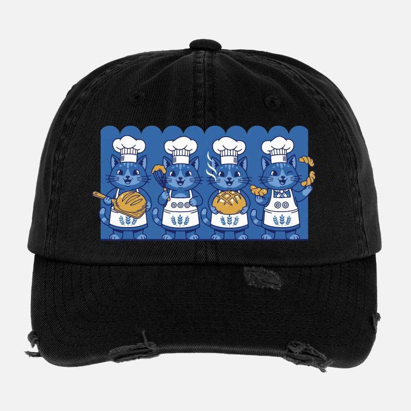 Sourdough Bread Baking Baker Sourdough Starter Jar Flexfit Vintage Destroyed Cap