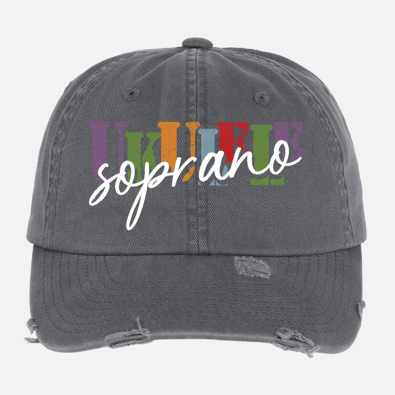 Soprano Ukulele Flexfit Vintage Destroyed Cap