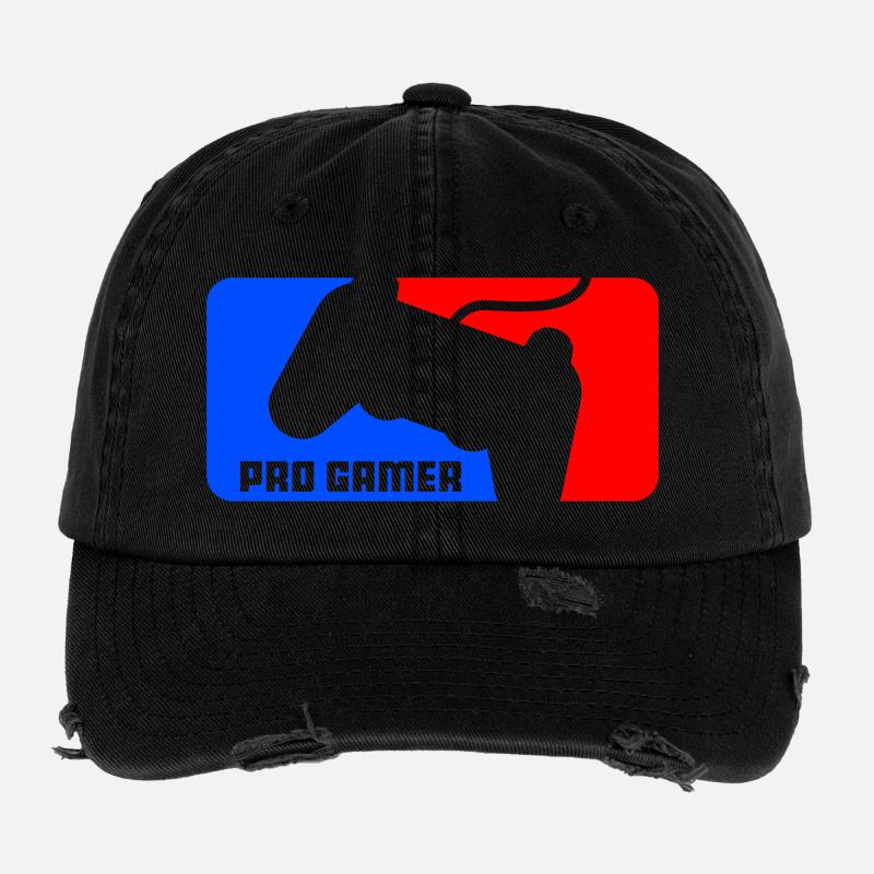 pro gamer Flexfit Vintage Destroyed Cap