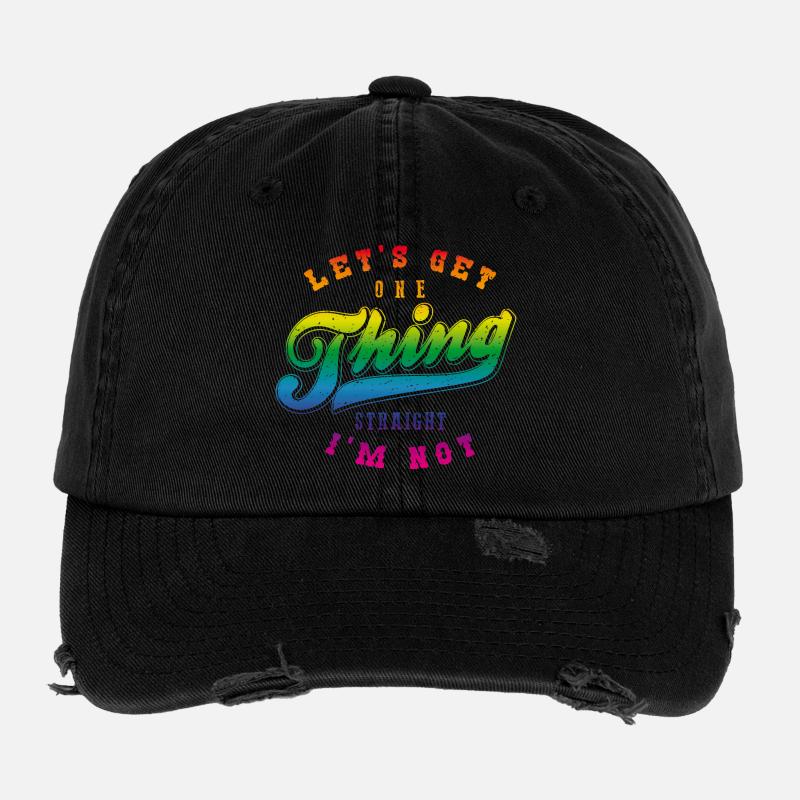 Let one thing be clear, I'm not straight Flexfit Vintage Destroyed Cap