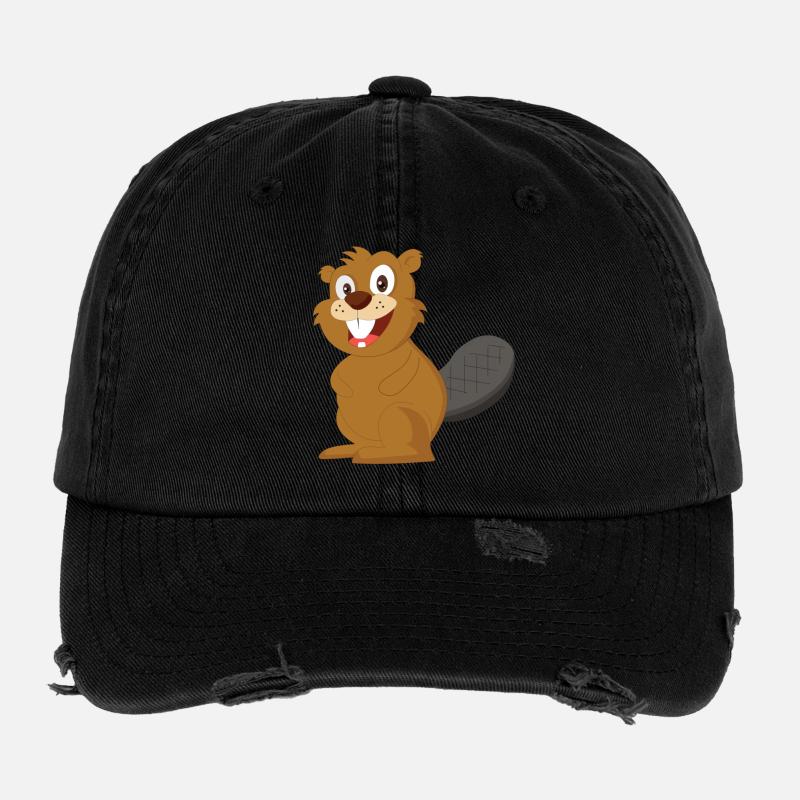 castor Casquette vintage effet usé Flexfit