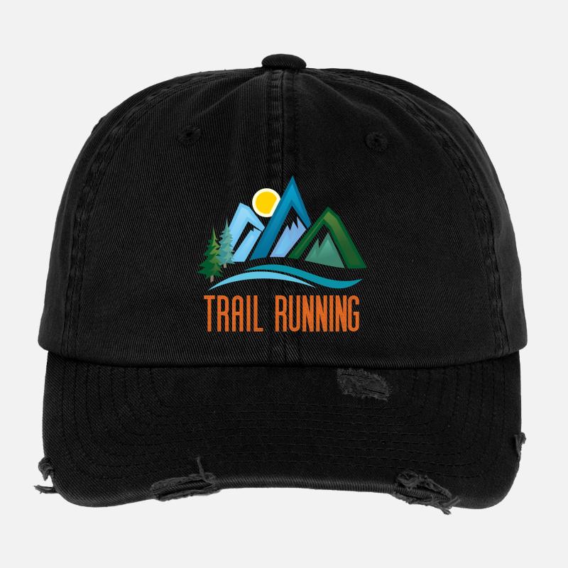 Trail Running Flexfit Vintage Destroyed Cap