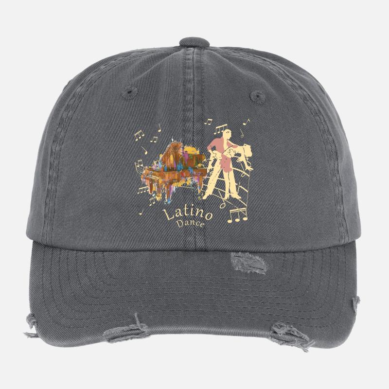 Latino Dancer Flexfit Vintage Destroyed Cap