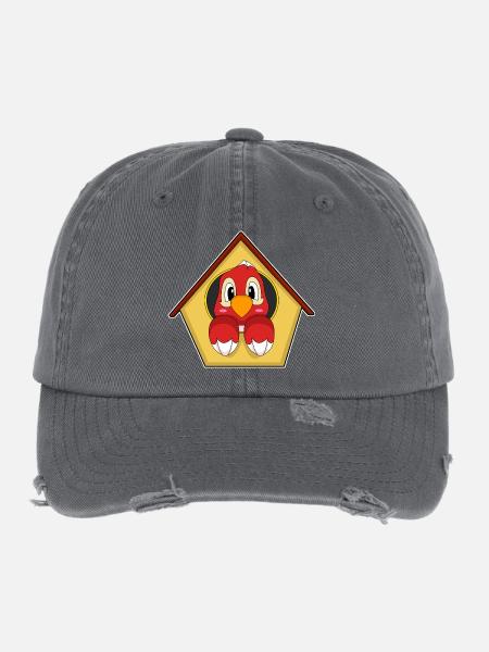 Parrot Aviary - Flexfit Vintage Destroyed Cap - dark grey - Front