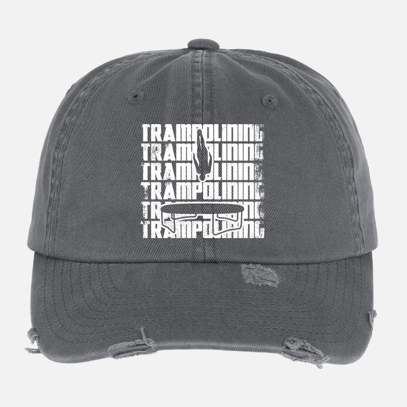 Drôle de pull trampoline Casquette vintage effet usé Flexfit