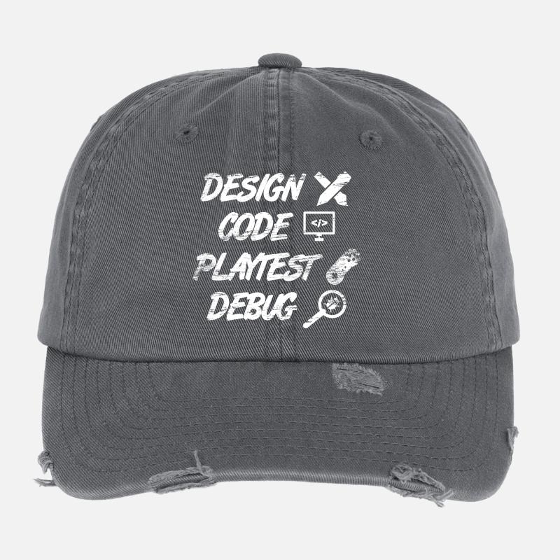 Spieleprogrammierung Flexfit Vintage Destroyed Cap