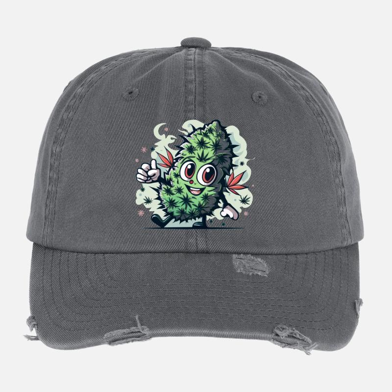 Happy Leaf Flexfit Vintage Destroyed Cap
