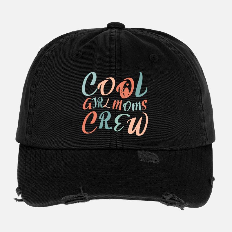 Cool Boy Moms Crew – Mom Life Design Flexfit Vintage Destroyed Cap
