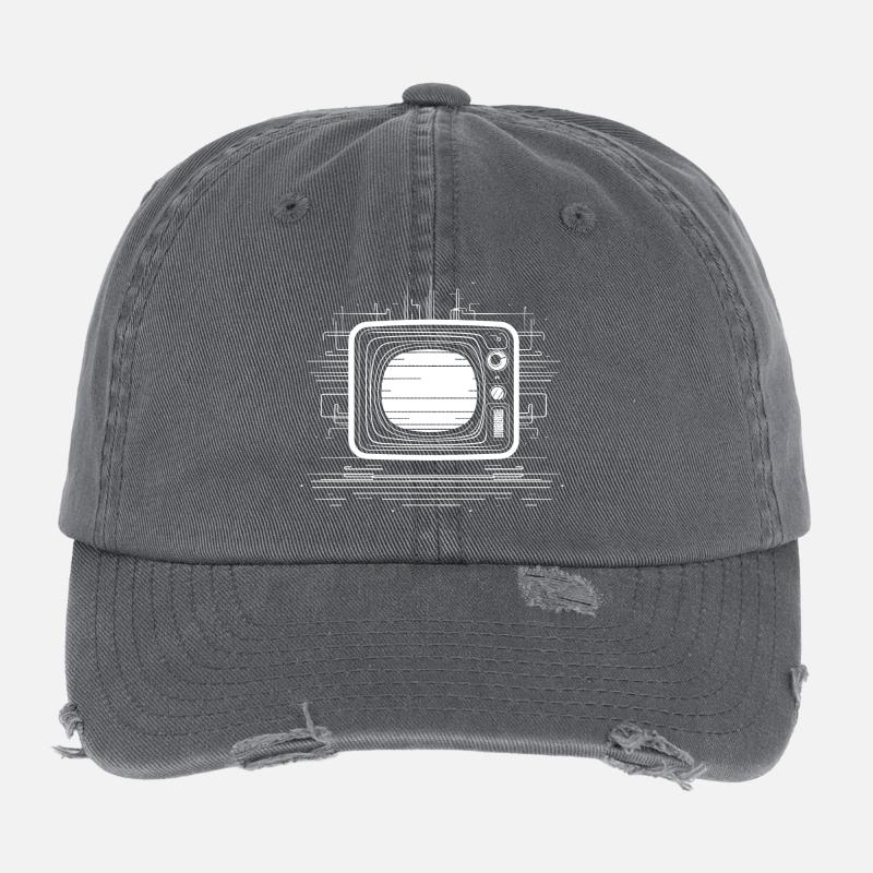 Sketch télévisé à l’ancienne Casquette vintage effet usé Flexfit