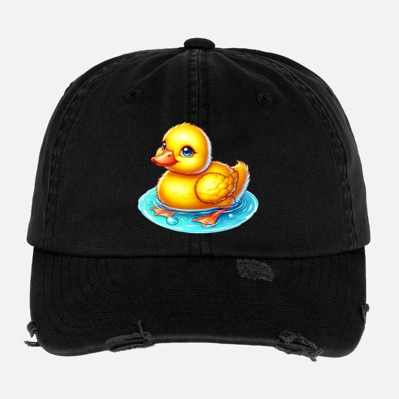 Caneton Canard Canard Casquette vintage effet usé Flexfit