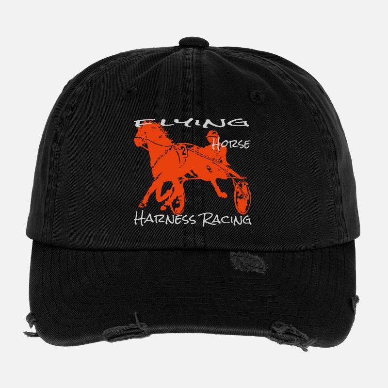 Course de trot trotteur Casquette vintage effet usé Flexfit