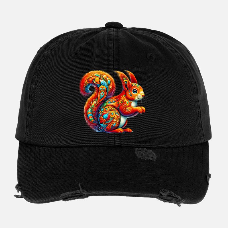 Squirrel Flexfit Vintage Destroyed Cap
