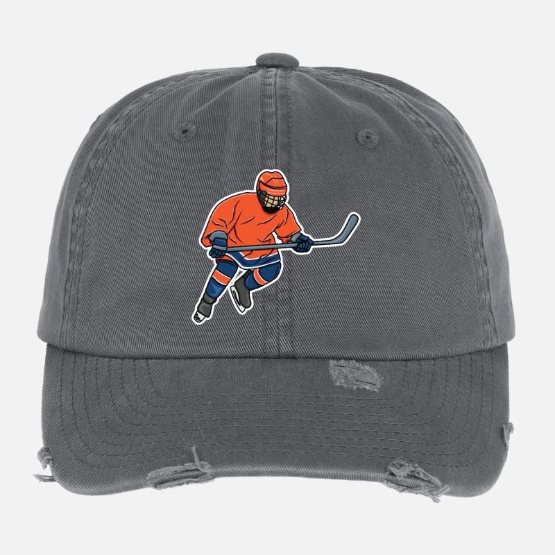 hockey Flexfit Vintage Destroyed Cap