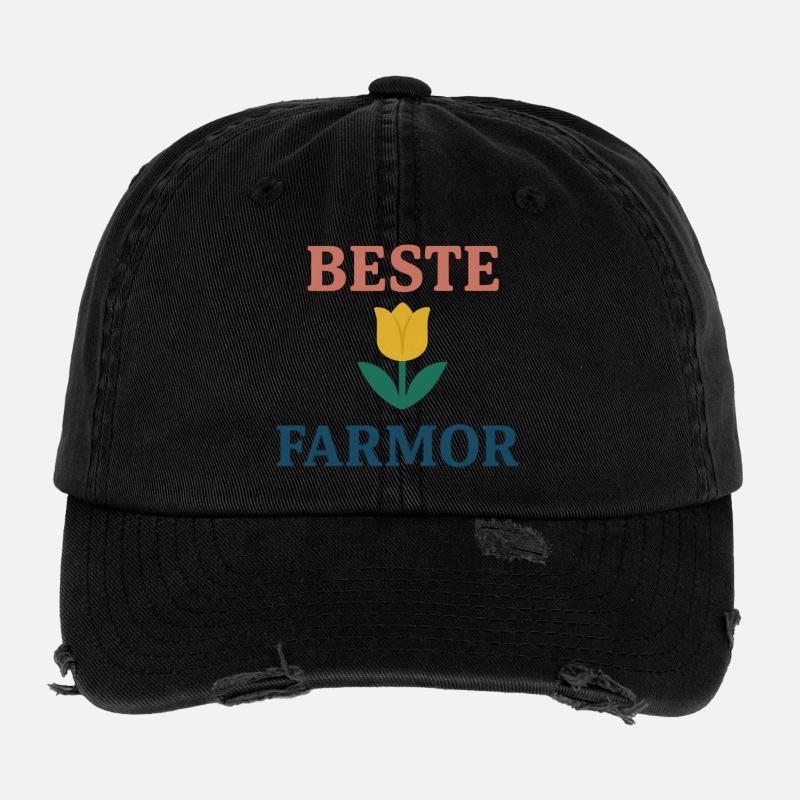 Meilleure grand-mère Casquette vintage effet usé Flexfit