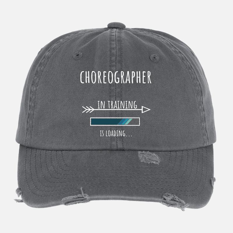 Geschenk Beruf Ausbildung Choreograph Flexfit Vintage Destroyed Cap