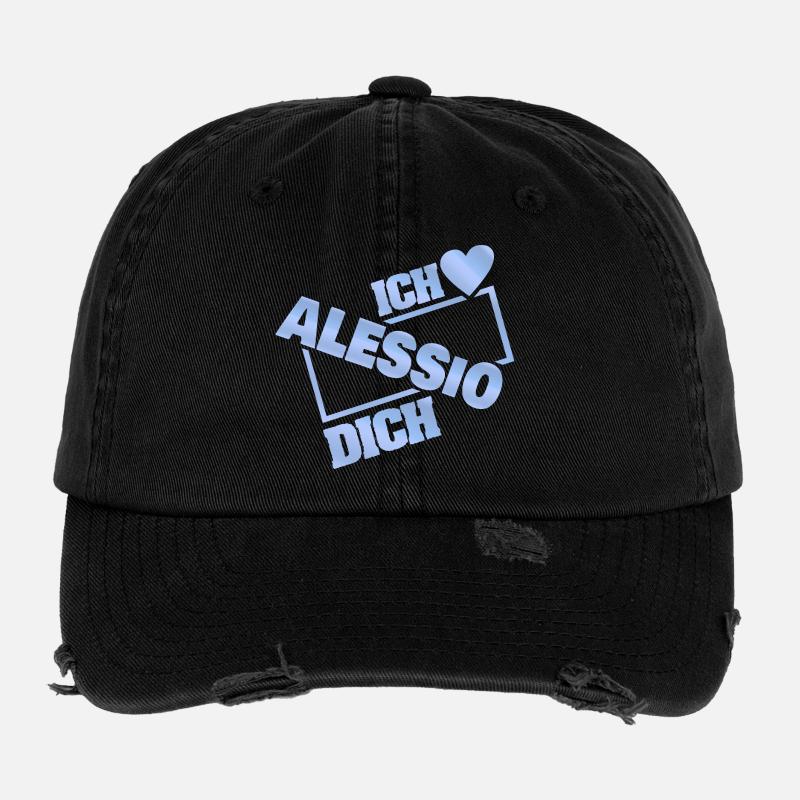Alessio en couple Casquette vintage effet usé Flexfit