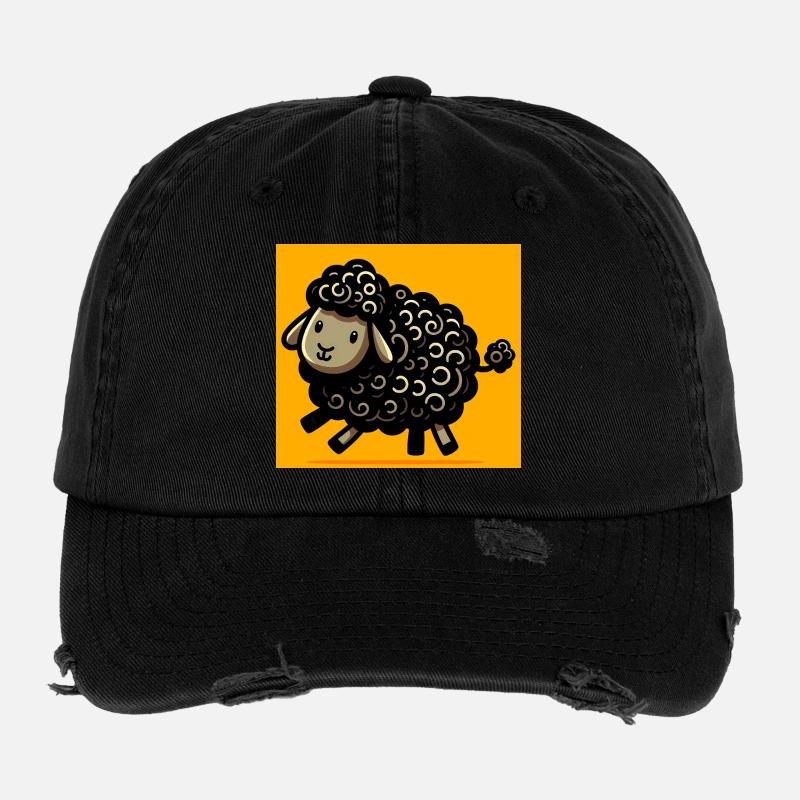 Schwarzes Schaf Flexfit Vintage Destroyed Cap