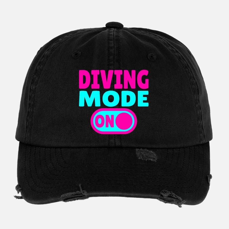 Diving Mode On – Tauchen Flexfit Vintage Destroyed Cap