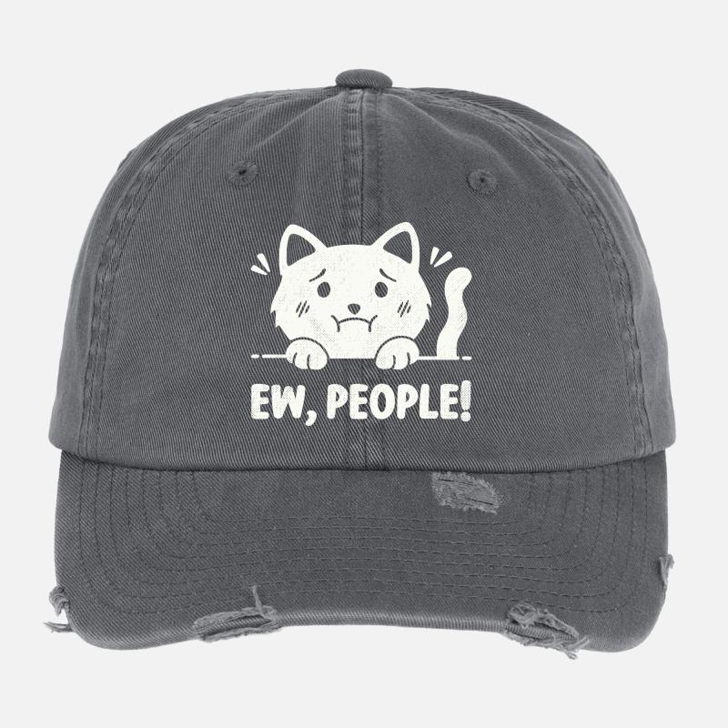 Beurk, les gens ! Casquette vintage effet usé Flexfit