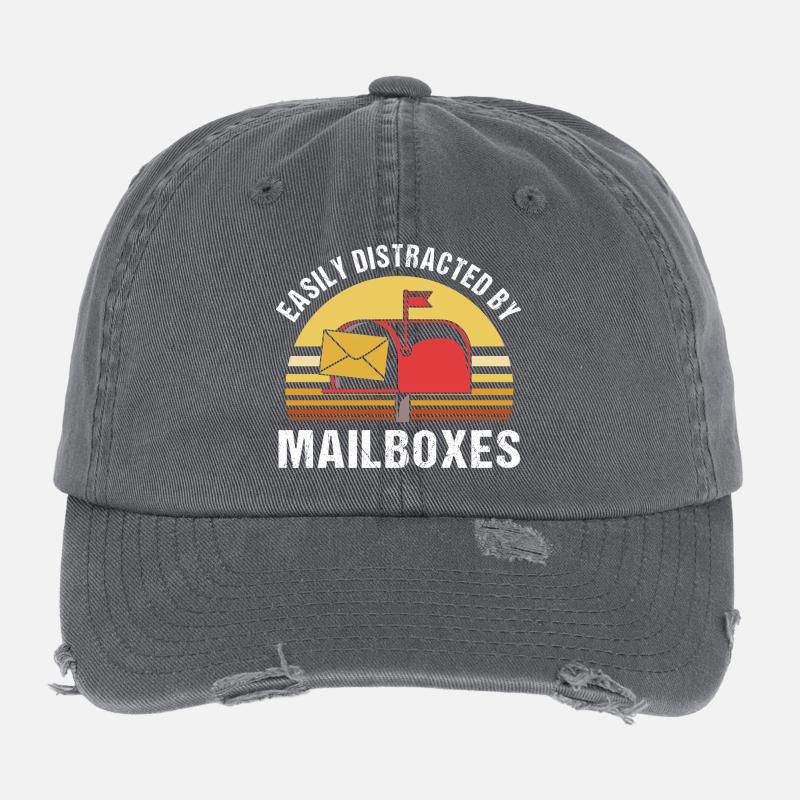 Poste postale Casquette vintage effet usé Flexfit