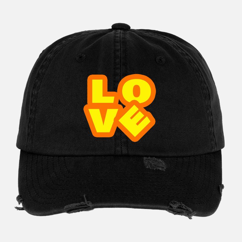 Amour Casquette vintage effet usé Flexfit