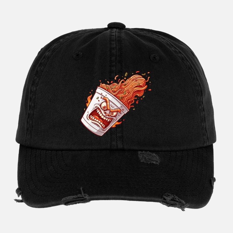 Coupe Enflammée Casquette vintage effet usé Flexfit