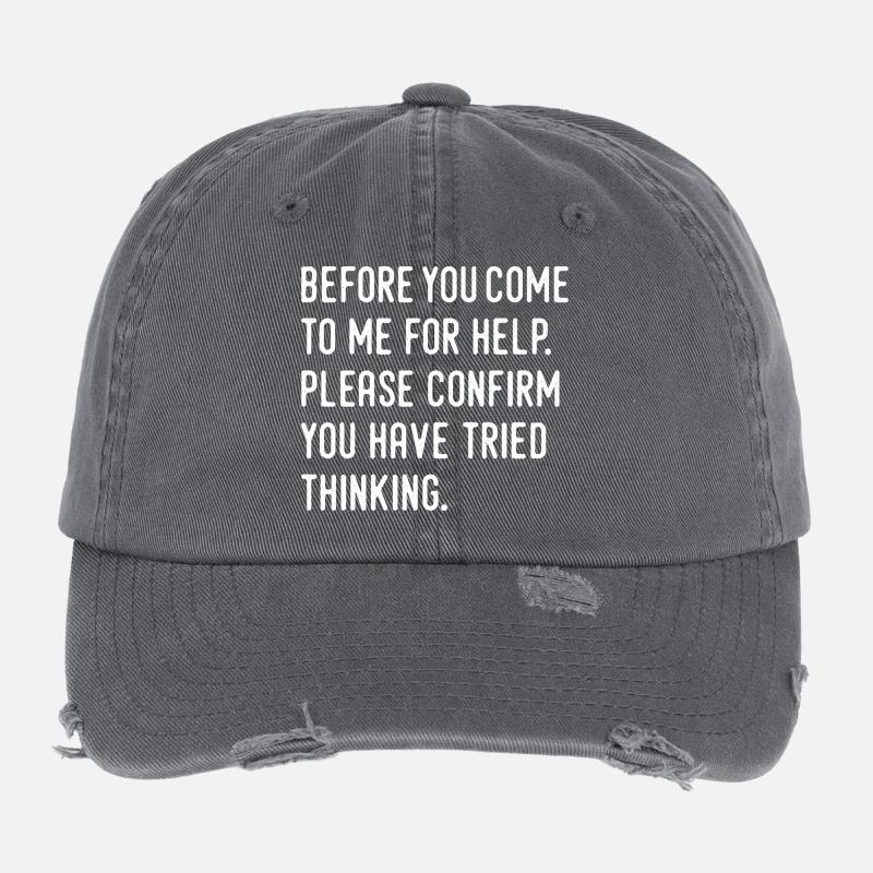 humor Flexfit Vintage Destroyed Cap