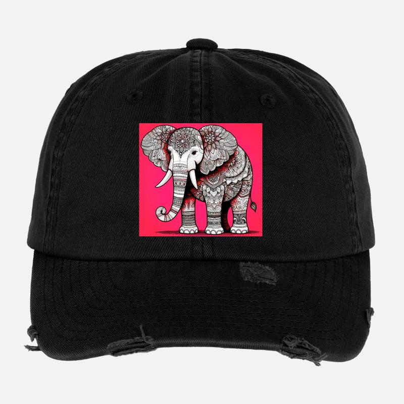 elephant Flexfit Vintage Destroyed Cap