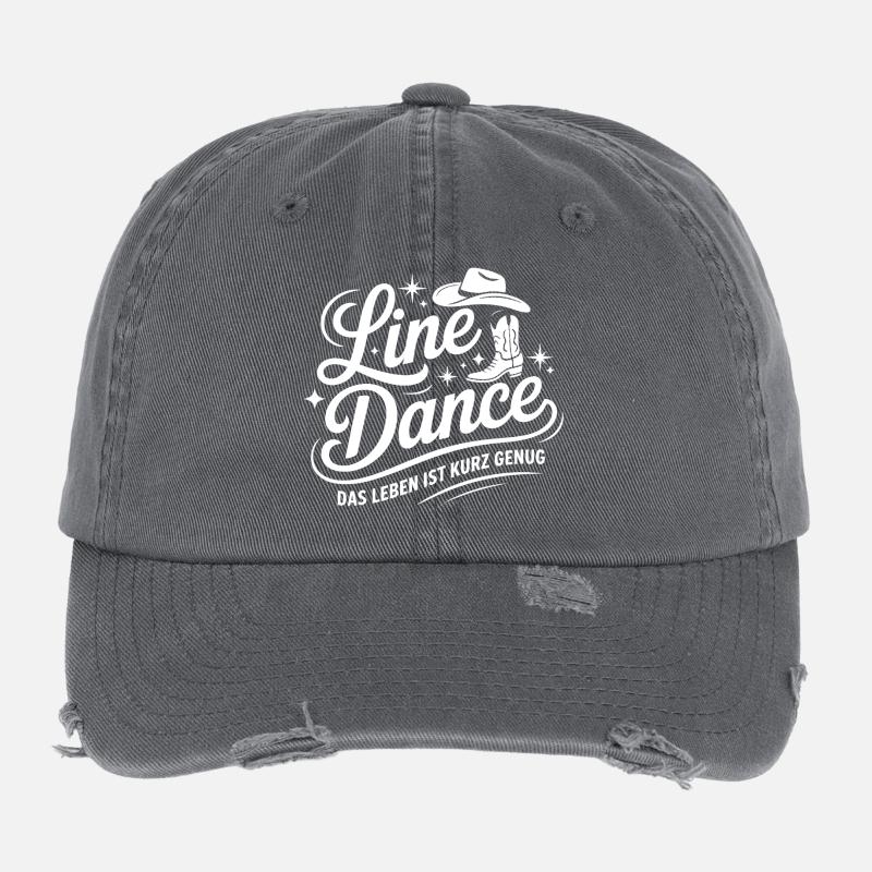 Line Dance Lebenslust Western Flexfit Vintage Destroyed Cap