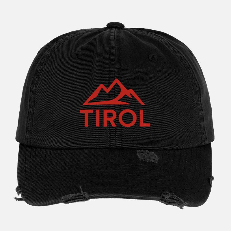 Tirol Berggipfel Emblem Flexfit Vintage Destroyed Cap