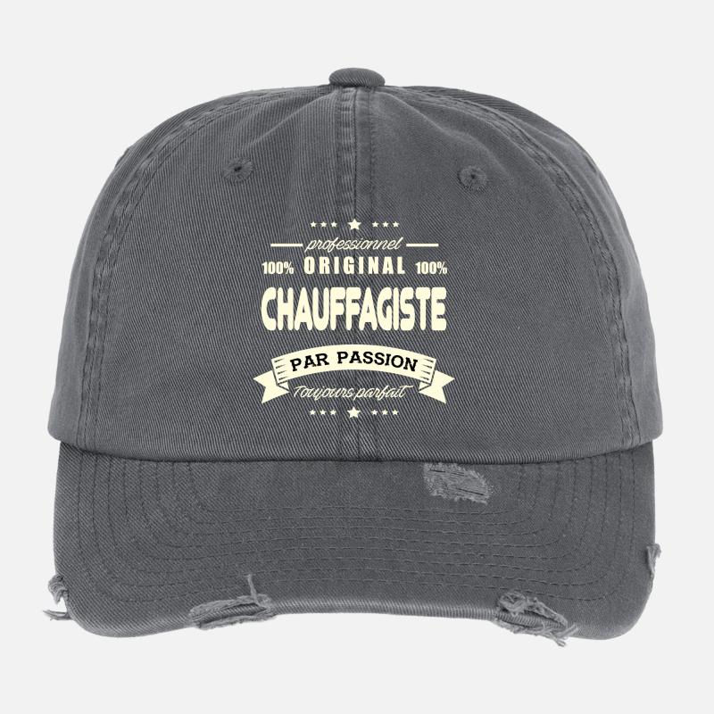 Chauffagiste Original Casquette vintage effet usé Flexfit