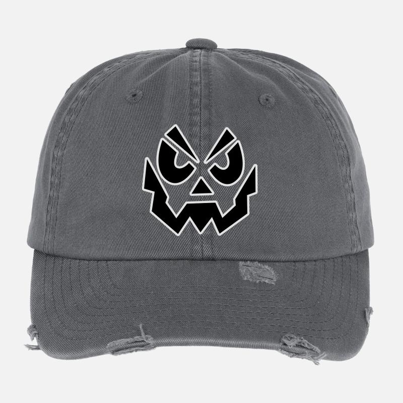 Horror Gesicht Flexfit Vintage Destroyed Cap