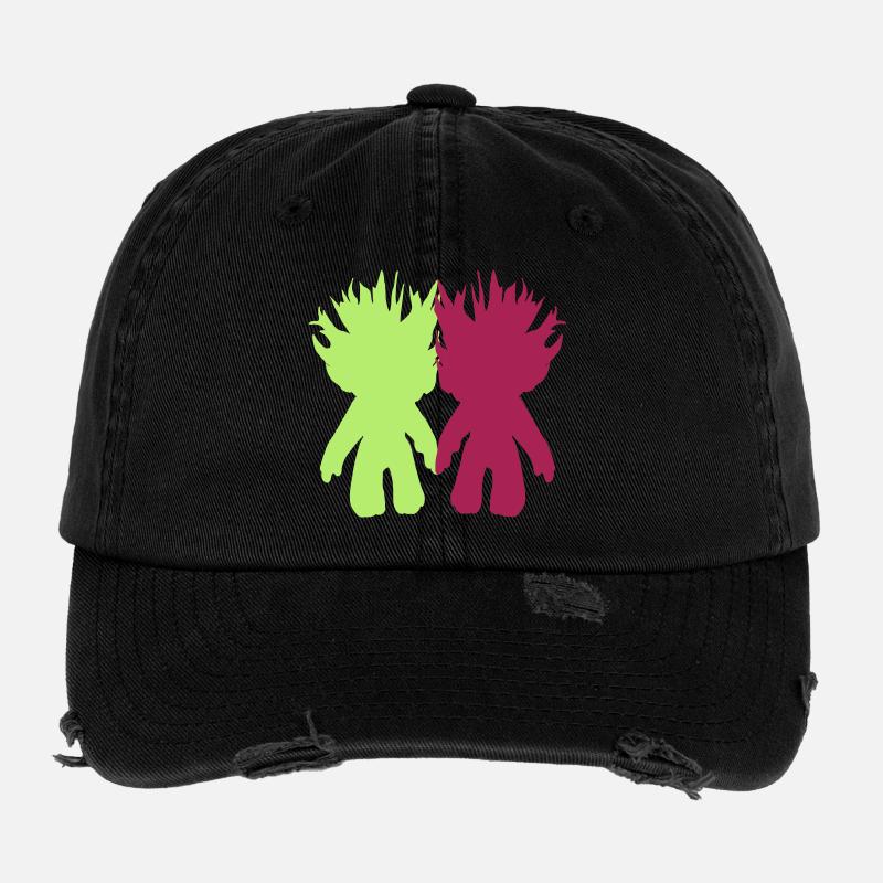 Trolle Für Immer Flexfit Vintage Destroyed Cap