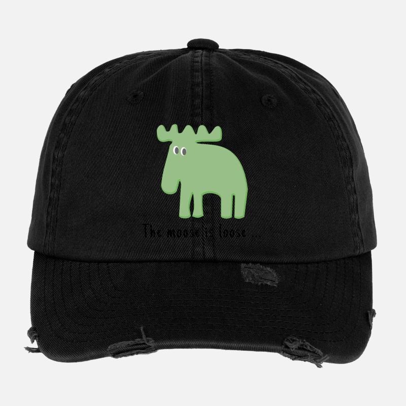 L’orignal est en liberté ... Casquette vintage effet usé Flexfit