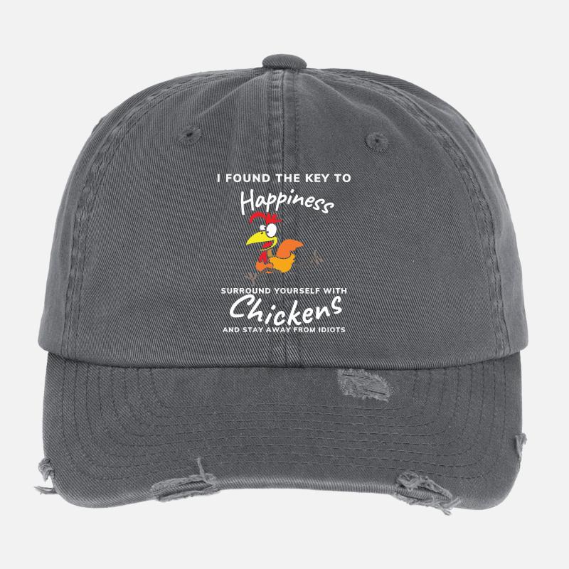 Love Chickens Flexfit Vintage Destroyed Cap