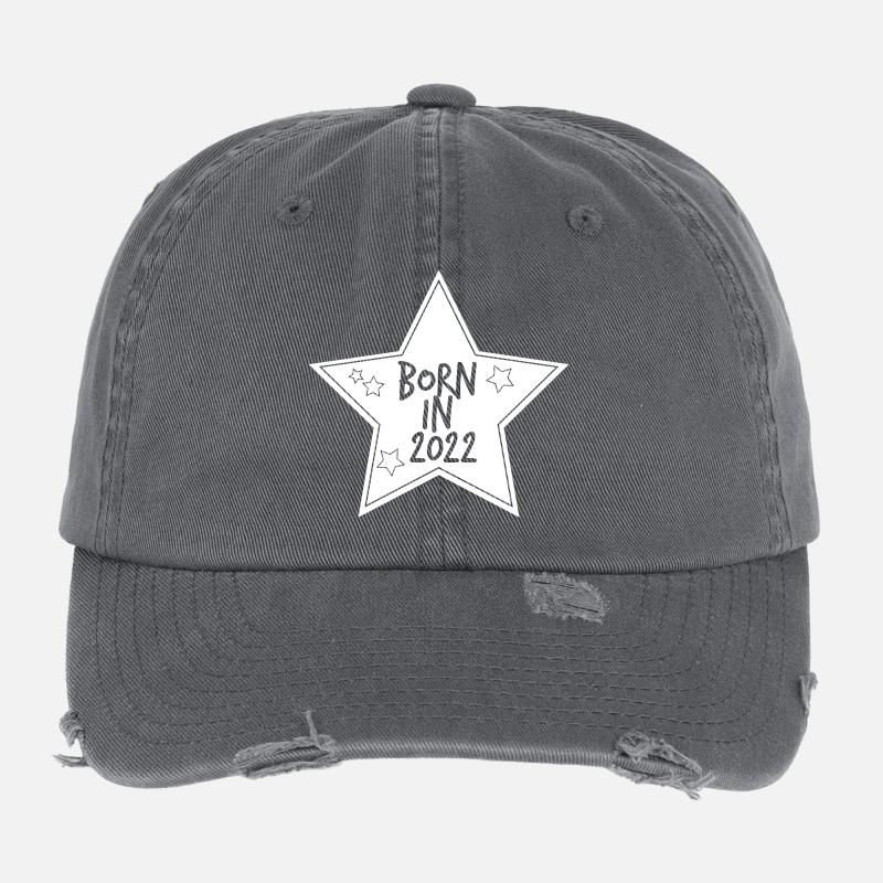 Né en 2022 étoile Casquette vintage effet usé Flexfit