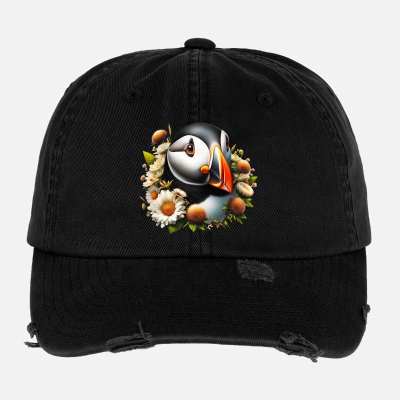 Macareux Casquette vintage effet usé Flexfit