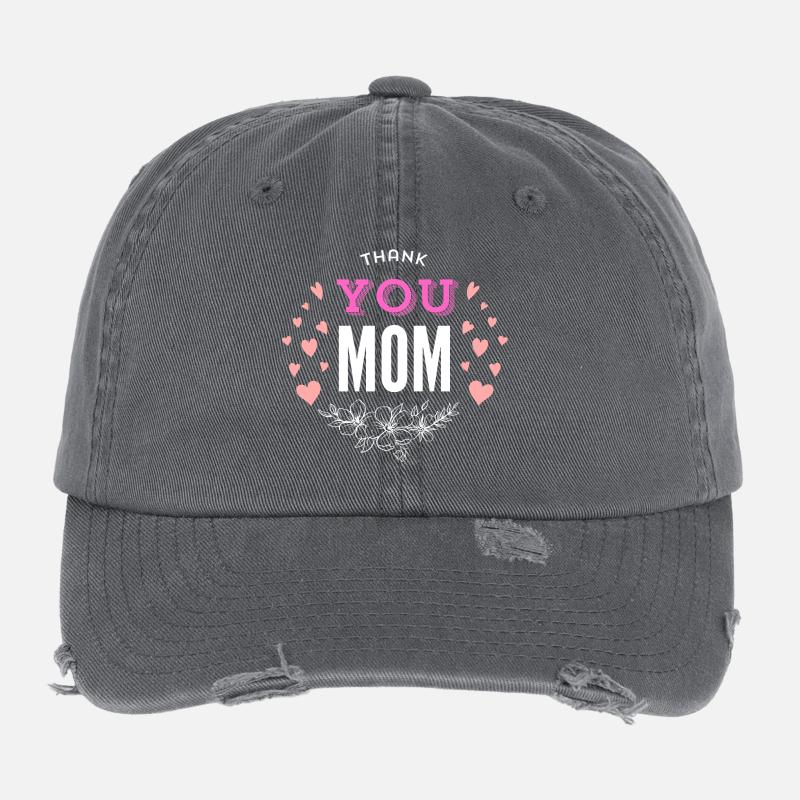 Danke Mama, Muttertag Flexfit Vintage Destroyed Cap