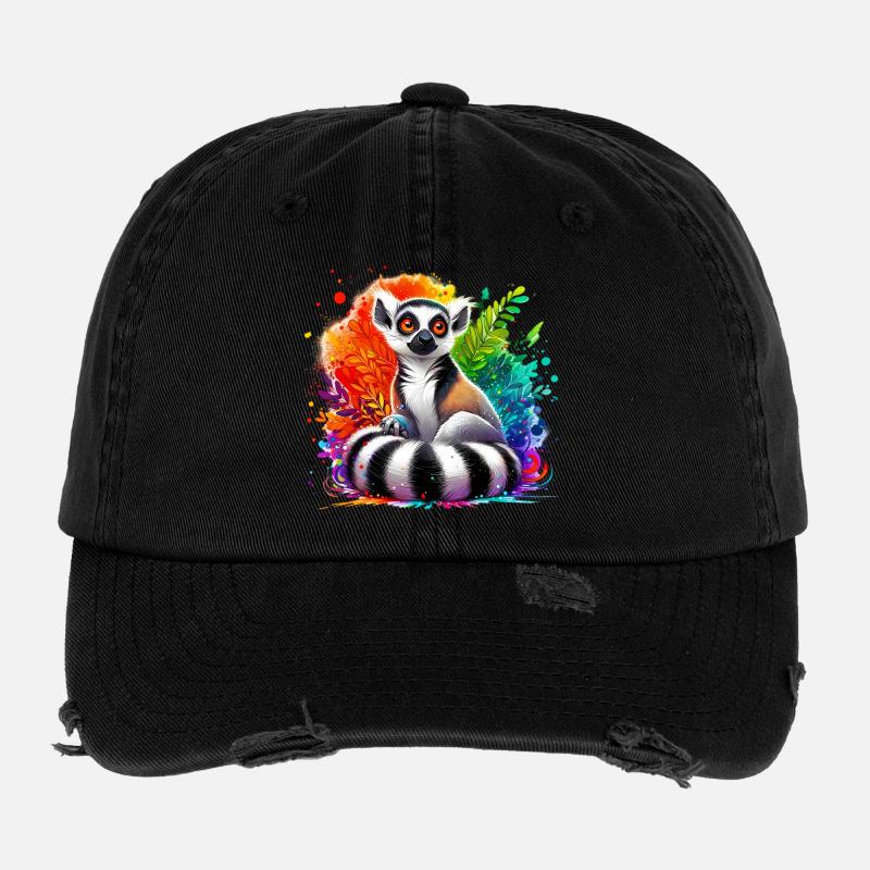 Lémurien Casquette vintage effet usé Flexfit