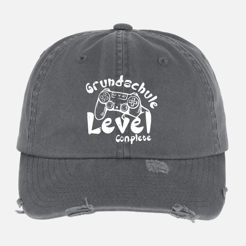 Grundschule Level Complete Flexfit Vintage Destroyed Cap