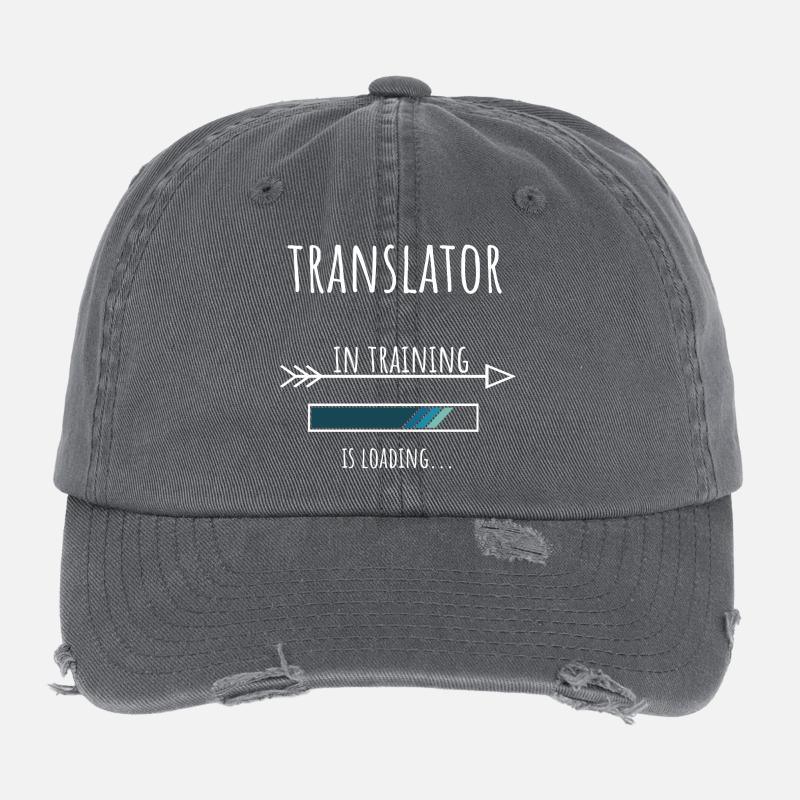 Translator Geschenk Beruf Ausbildung Flexfit Vintage Destroyed Cap