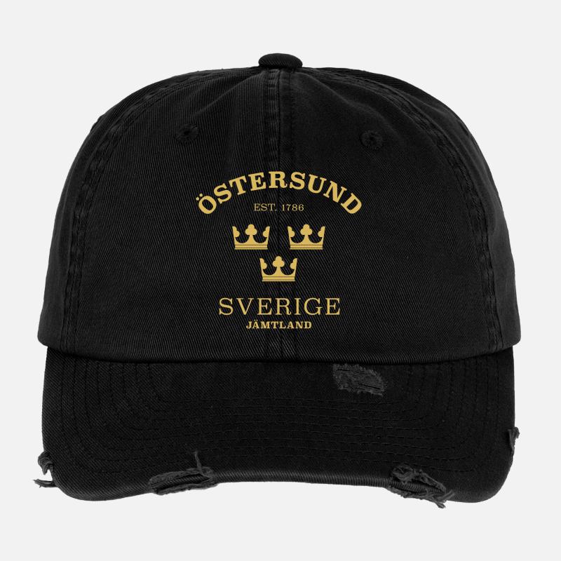 Östersund, Sverige, Suède Casquette vintage effet usé Flexfit