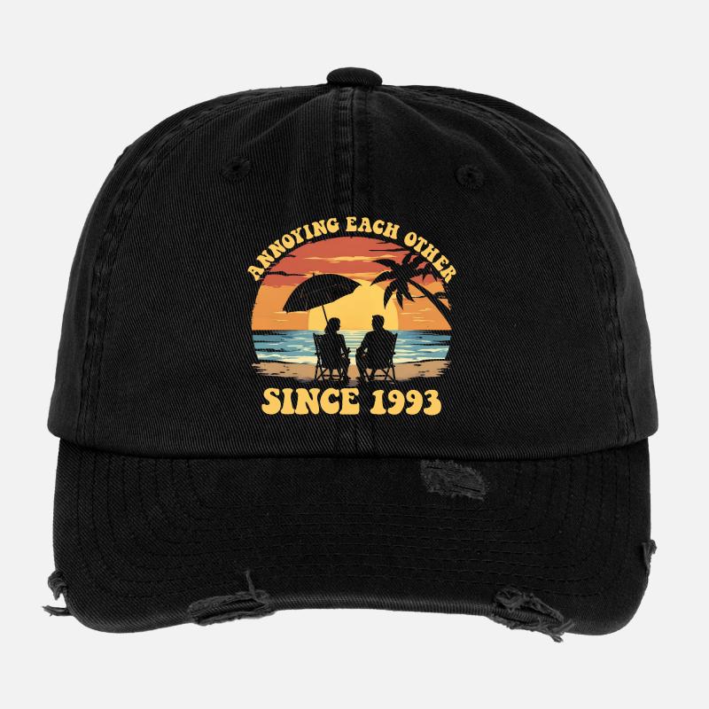 Jahrestag der gegenseitigen Belästigung seit 1993 Flexfit Vintage Destroyed Cap