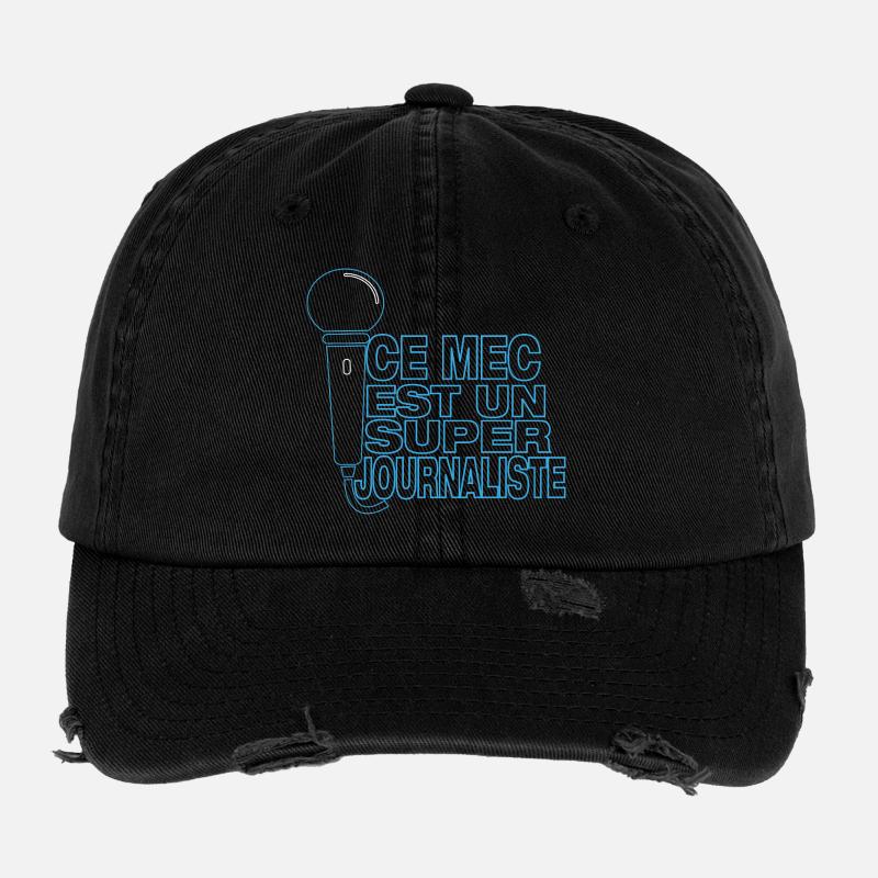 Super Journalist – Dieser Typ bedient das Mikrofon Flexfit Vintage Destroyed Cap