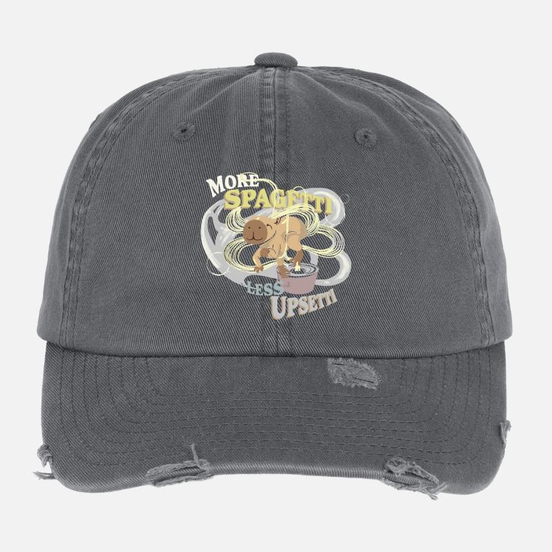 Cap(p)y spaghetti less upsetti Flexfit Vintage Destroyed Cap