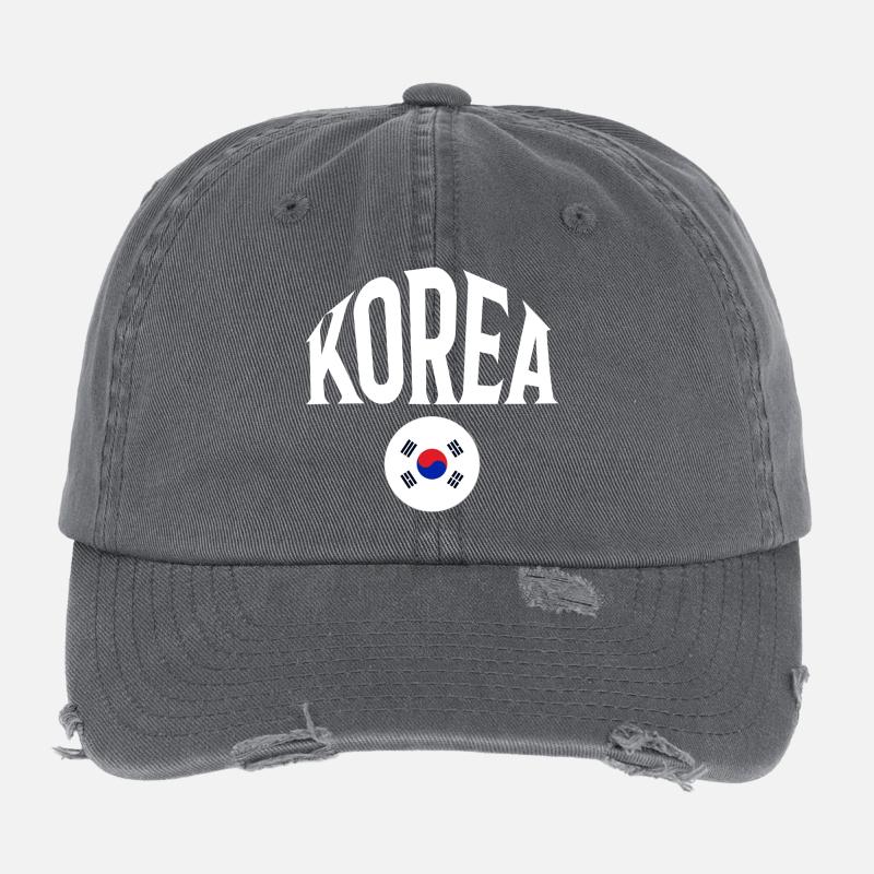 Corée Casquette vintage effet usé Flexfit