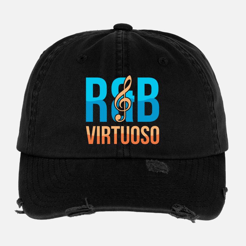 RnB Music Virtuoso E1 Deep Blue Casquette vintage effet usé Flexfit